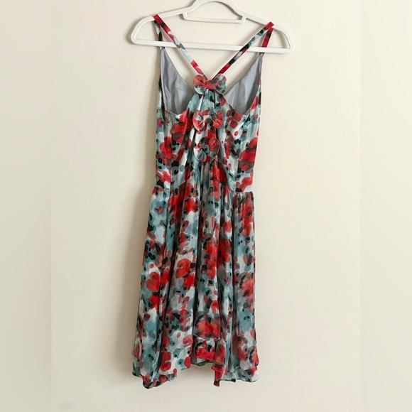 Vessel by Timo Anthropologie Dress 100% Silk Sleeveless Back Bow Accents Size S - Picture 8 of 15